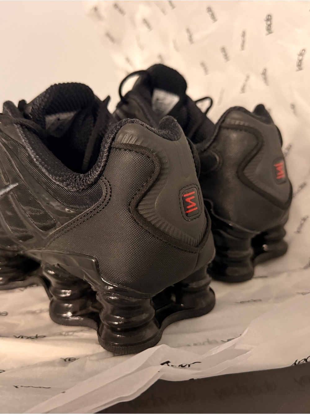 Nike Shox TL Shoes - Black with Red Accents - Picture 3 of 6